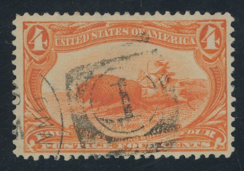 USA 287 - 4 cent Trans Miss - VF Used light cancel