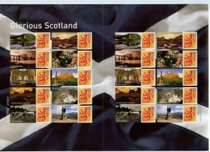 LS44 GB 2007 Glorious Scotland Smiler sheet UNMOUNTED MINT/MNH