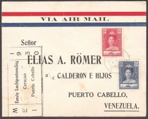 CURACAO 1930 First flight cover to Venezuela...............................29705