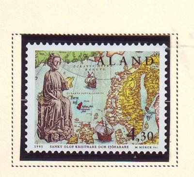 Aland Sc119 1995 Saint Olaf stamp mint NH