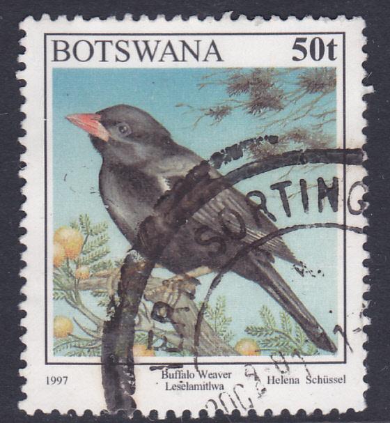 Botswana 1997 Birds -Red-billed Buffalo weaver -50t -used 