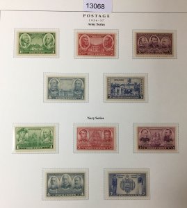 MOMEN: US STAMPS  1936-1937 MINT OG H COLLECTION LOT #13068