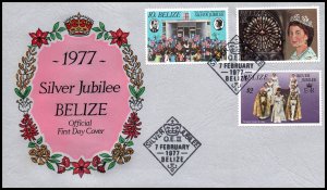 Fiji 383-385 Queen Elizabeth II Silver Jubilee U/A FDC