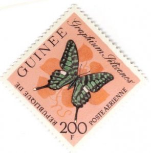 Guinea #C48 - 200fr butterfly hi val MNH