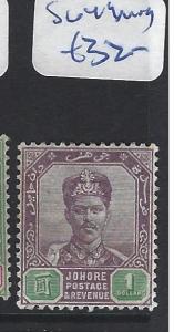 MALAYA  JOHORE   (PP2507B)  $1.00     SG 49    MOG