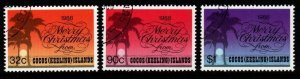 COCOS (KEELING) ISLANDS SG204/6 1988 CHRISTMAS FINE USED