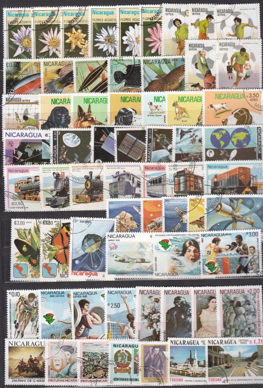 Nicaragua - 650+ different stamp collection