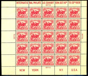 U.S. #630 MINT SHEET OG NH