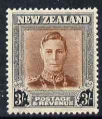 New Zealand 1947-52 KG6 3s red-brown & grey unmounted...