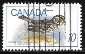 Canada 497: 10c Ipswich (Savannah) Sparrow (Ammodramus sandwichensis), used, VF