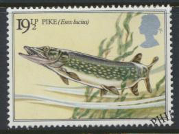 Great Britain  SG 1208 SC# 1012 Used / FU with First Day Cancel - River Fish