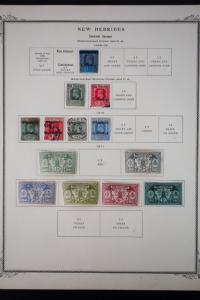 British New Hebrides Early to Mid-1900's Stamp Collection