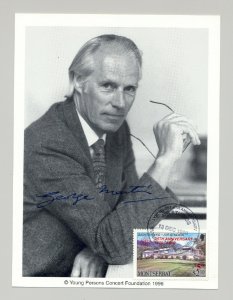 Montserrat #B3 Sir George Martin Autographed Maximum Card FDC