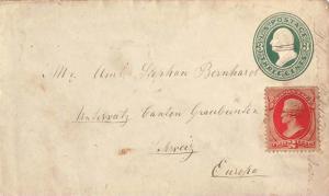 United States Iowa Palmer 1878 ms  1871-1885  2c Jackson Banknote on 3c Washi...