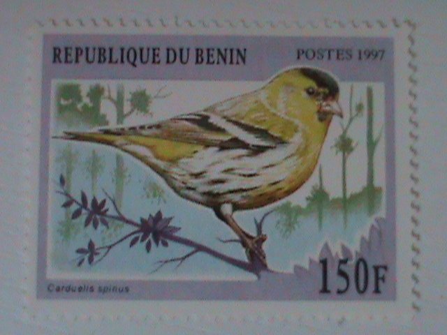 ​BENIN-1997-COLORFUL-BEAUTIFUL-LOVELY BIRD-MNH -VF-LAST ONE-HARD TO FIND