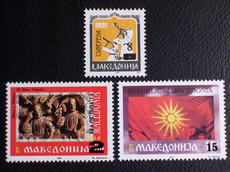 Macedonia Scott #21-23 mnh