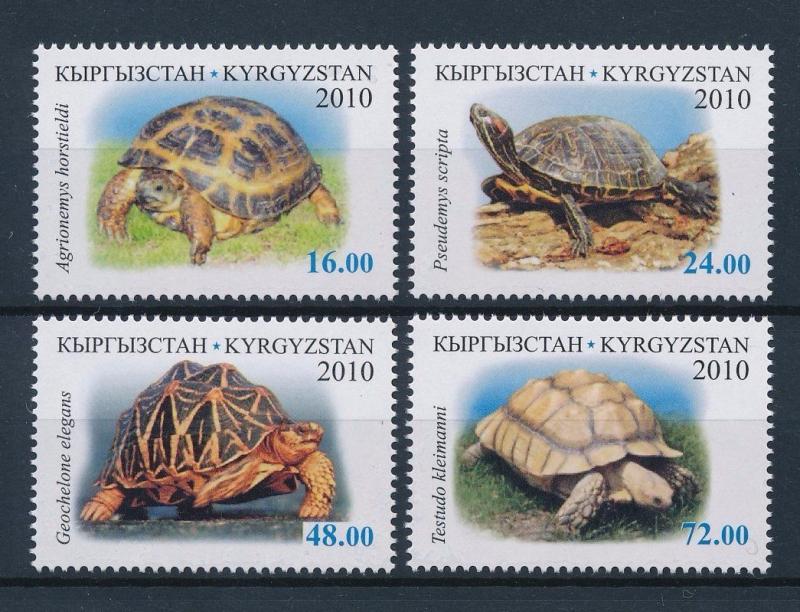 [36840] Kyrgyzstan 2010 Reptiles Turtles MNH