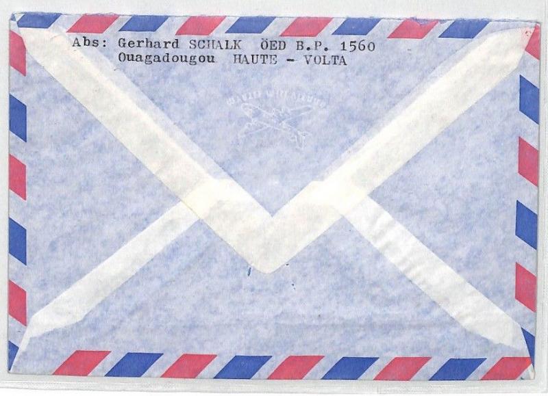 CA308 1976 Haute Volta Airmail Cover MISSIONARY VEHICLES PTS
