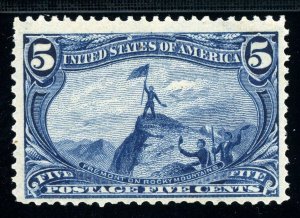 USAstamps Unused FVF US 1898 Trans-Mississippi Fremont Scott 288 OG MNH