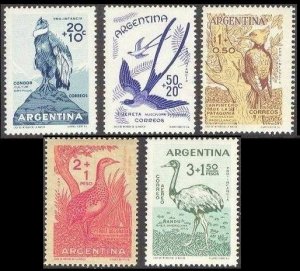 1960 Argentina 715-719 Child welfare, birds 6.50 €