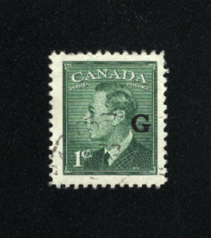 Canada #O16  1   used  1950 PD