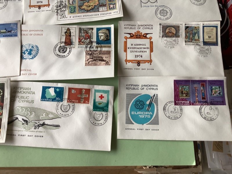 Cyprus first day covers 16 items Ref A1918