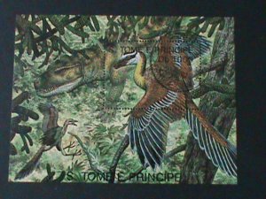 ​ST.THOMAS-PRE-HISTORY LOVELY BIRDS AND ALIGATOR -CTO-S/S-VF FANCY CANCEL
