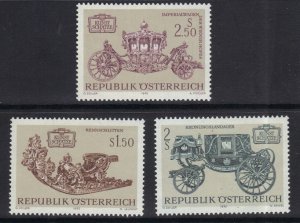 Austria   #934-936  MNH   1972   Art treasures (4th set)