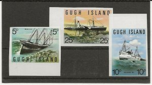 GB Gugh Island,Scillies, 1972 Shipwrecks I set of 3 imperforate  MNH