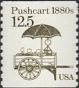 # 2133 MINT NEVER HINGED ( MNH ) PRE-CANS. 1880''S PUSHCART'