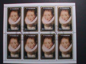 ​KOREA-1983-SC#2334 HELENE FOURMET-BY P.P.RUBEBSI-CTO LARGE SHEET VERY FINE