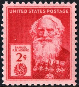 SC#890 2¢ Famous Americans: Samuel Morse Single (1940) MNH