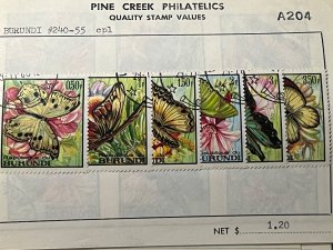 BURUNDI, 240-255, Used