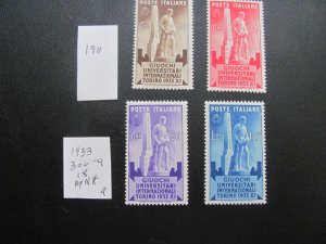 ITALY 1933 MNH  SC 306-309 SET  VF/XF $18 (190)