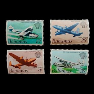 BAHAMAS AIR MAIL STAMPS C1-4 MINT NEVER HINGED