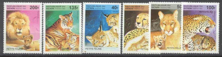 Benin 816-21 MNH Wild cats SCV4.20