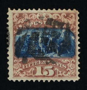 AFFORDABLE GENUINE SCOTT #119 USED 1869 TYPE-II PICTORIAL CLEAR G-GRILL #11309