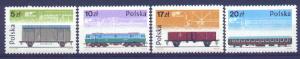 Poland #2694-7 MNH Set, Trains