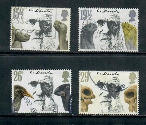 G.B. 1982 COMMEMORATIVE SET, CHARLES DARWIN  USED H 250221