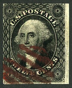 U.S. #17 USED RED CANCEL