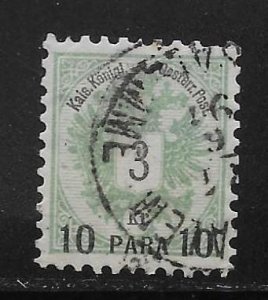 Austrian Offices in the Turkish Empire 15 10pa on 3kr Arms Used (z1)