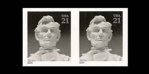 US 4860a Abraham Lincoln 21c imperf NDC horz pair MNH 2014