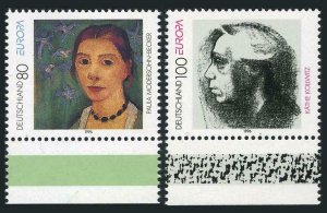 Germany 1926-1927,MNH.Mi 1854-1855. EUROPE CEPT-1996.Modersohn-Becker,Kollwitz.