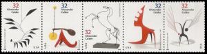 US 3198-3202 3202a Alexander Calder 32c strip 5 MNH 1998