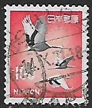 Japan # 888A - Red-crowned Cranes - used.....{GR47}