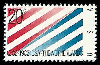 PCBstamps   US #2003 20c U.S. & Netherlands, MNH, (19)