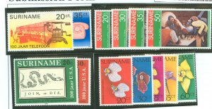 Surinam #452-464 Mint (NH) Single (Complete Set) (Flora)