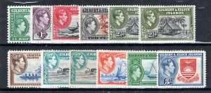 Gilbert and Ellice Islands 1938-55 values to 5s between SG 48 and 54 MLH/MH