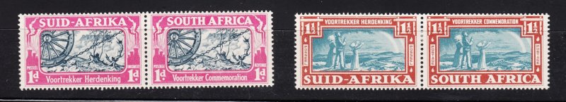 J28449, 1938 south africa mh set #79-80 designs