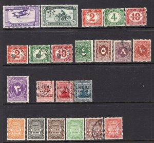 Egypt 1920's Selection Used-Mint 56 Stamps With Better Good B-O-B CV$173